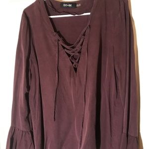 Maroon boutique top